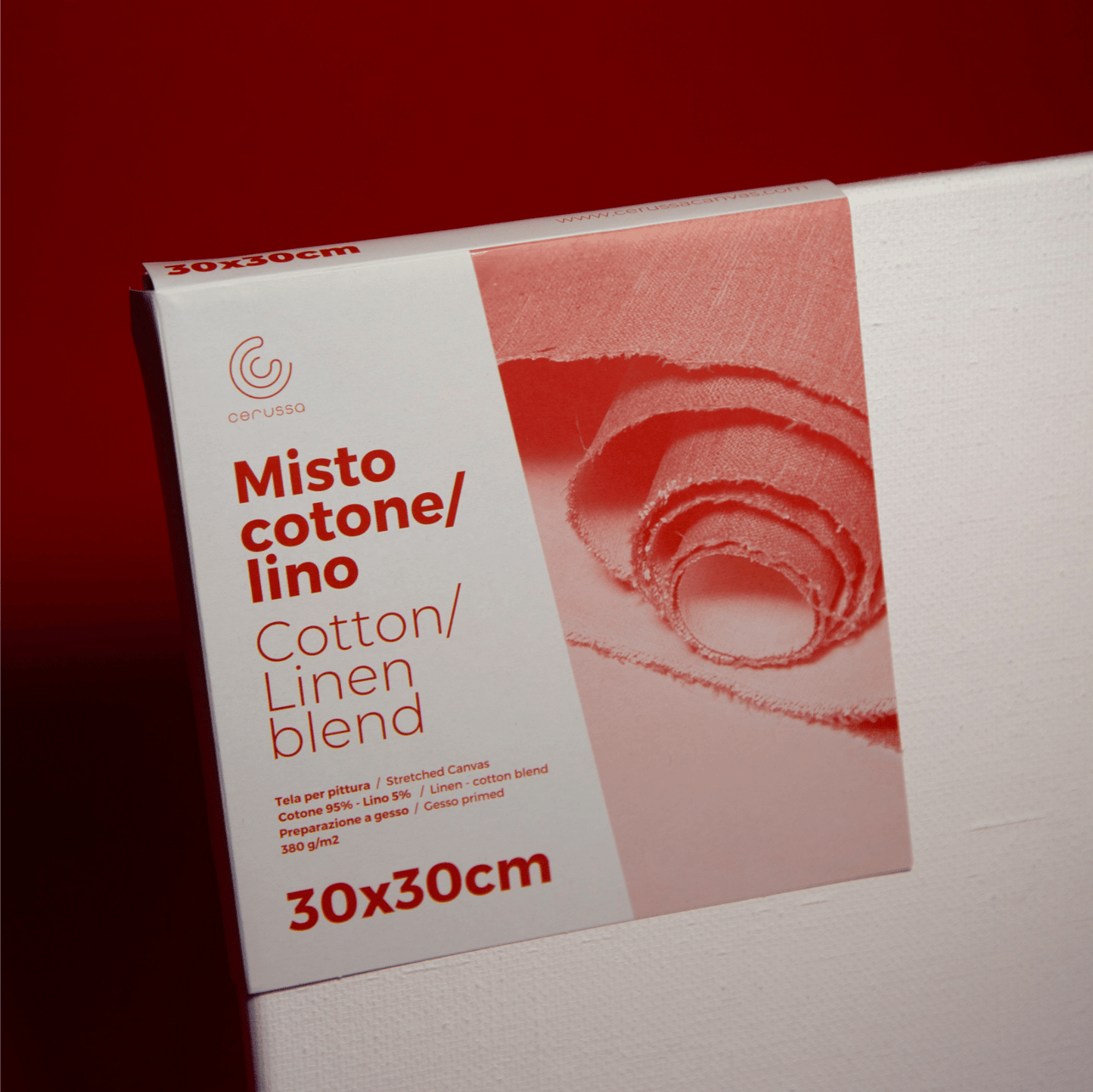 Cerussa Canvas - Telaio telato - Misto Cotone / Lino - 380g/m²